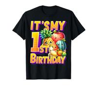 Fruta Cumpleaños 1 Año Niño Niña Es Mi Primer Cumpleaños Fruta Camiseta
