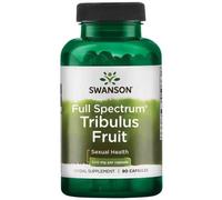 Fruta de tribulus de espectro completo, 500 mg - 90 cápsulas