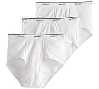 Fruta del Breve 3 Pack Telar Masculina, Blanco, Medio (Paquete de 3)