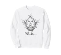 Fruta del dragón con corazón gráfico corazón símbolo lápiz Dibujo Sudadera