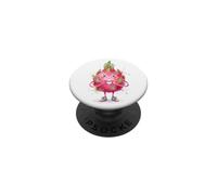 Fruta del dragón con corazón gráfico símbolo de corazón Acuarela PopSockets PopGrip Adhesivo