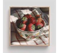 Fruta Diamond Painting Adultos, Fresa Cuadros de Diamantes, 5D Puzzle Diamantes Cuadros en Punto de Cruz Diamond Art Painting Kit, Hobby Ccreativi Adulti, Decoración Pared Hogar 100x100cm cd0-y35