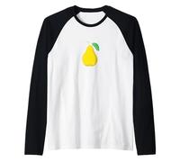 Fruta fresca de pera dulce verano Camiseta Manga Raglan