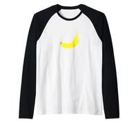 Fruta Fresca de plátano Vegano Fitness Camiseta Manga Raglan