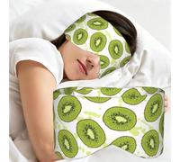 Fruta kiwi, Antifaz para dormir, ideal para el hogar, viajes y trabajo por turnos. Cubre completamente los ojos y bloquea la luz.