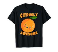 Fruta Naranja Kawaii guiñando un guiño cítrico Impresionante Camiseta