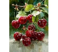 Fruta Pintar por Numeros Adultos, Planta Pintar por Numeros Niños, DIY Cuadros Manualidades Adultos, Paint by Numbers Adult Kits con Pinceles y Pinturas Acrílicas, Decoracion Otoño, 90x110cm Q-9325