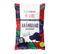 FRUTA PURA Arándano 32g - Snack en dados tipo gominola - 98% fruta real - Sin azúcares añadidos - Vegano - Sin gluten - Inspirado en la Selección Española - Natural y delicioso para llevar