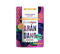 FRUTA PURA Arándano 40g - 20 dados de fruta con textura blanda tipo gominola - 96% fruta real - Sin azúcares añadidos - Vegano - Sin gluten - Snack saludable - Equivale a 200g de fruta diaria
