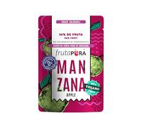 FRUTA PURA Manzana 40g - Snack de 20 dados de fruta tipo gominola - 96% fruta real - Sin azúcares añadidos - Vegano - Sin gluten - Natural, práctico y delicioso - Aporta 200g de fruta al día