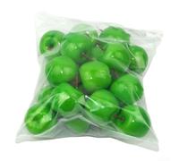 Frutas artificiales decorativas realistas para decoración de mesa de cocina, arreglos florales y accesorios de fotografía (verde)
