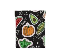 Frutas De Verduras De Dibujos Animados, Squeeze Top Wallet Bolsa de Almacenamiento para Mujer Monedero pequeño Bolsa de Cambio