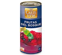 Frutas del Bosque Carte D´Or - Guindas, Grosellas, Fresas y Frambuesas- 53% de Frutas Enteras en Almíbar - Bote de 1 Kg
