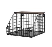 Frutas representan encimera de cocina | Cesta de almacenamiento de metal de montaje en pared - Organizador de almacenamiento de servilletas, portafrutas, soporte de cordón para aperitivos,