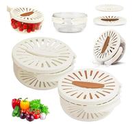 Frutas Tazón de Lavado,2 Piezas Cesta de Drenaje Multifuncional,Canasta Escurridora 2 en 1,Escurridor Verduras,Escurridor con Tapa,2 en 1 Cesta para Lavar Verduras,Cesta Frutas y Verduras