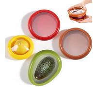 Frutas y verduras, 4 unidades, antioxidación, almacenamiento de frutas, refrigerador, reutilizable, caja de manzana para cebolla, tomate, limón, aguacate, verduras, conservación de alimentos frescos