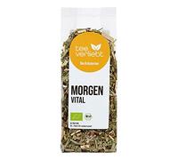FRUTEG Mezcla de hierbas orgánicas mañana vital 50 g | Té herbario perdedor para un buen comienzo para el día | caliente y frío un placer | de la agricultura orgánica certificada | 50 gramos