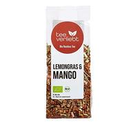 FRUTEG Rooibos orgánicos té mango y lemongras 100 g | Té de arbusto rojo perdedor - cafeína libre | Fresco frutal exótico | De la agricultura orgánica certificada | 100 gramos