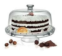 Frutero con Campana de Cristal para postres y Frutas de usos múltiples cod.AD11510LU cm 22h diam.31 by Varotto & Co.