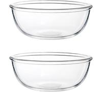 frutero, Cuencos de Vidrio Cuenco Ensaladeras Frutas 2 Piezas Recipientes for Postres Vajillas Adecuado for, Cereales, Mezclas Harina, Crema, Dulces, Yogur for