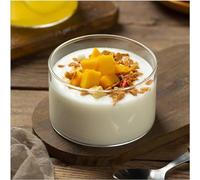 frutero, Cuencos de vidrio Ensaladera borosilicato alto Tazón almacenamiento postres frutas transparente a prueba calor for el hogar Tienda Herramientas cocina Tazones dulces (pequeños)(S)