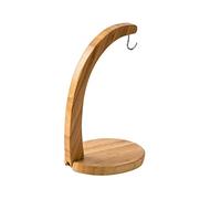 Frutero de Encimera para Plátanos de Bambú, Soporte Estable | Diseño Creativo y Acabado Pulido, Uso Multipropósito en Hogar, Color Caqui, Práctico para Frutas