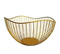 Frutero de Metal Cesta de Fruta de Alambre de Oro Frutero de Hierro Soporte Decorativo para Fruta Cesto de Fruta Fruit Bowl Fruteros de Cocina