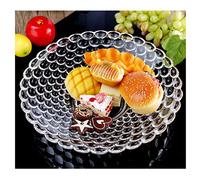 Frutero Grande de Cristal - Impresionante Centro de Mesa Decorativo para Ensalada, Bandeja de Frutas, Mesa de Comedor - Elegante Decoración de Cuenco