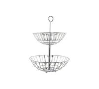 FRUTERO METAL CROMADO 28X28X40 CUBIERTOS PLATEADO