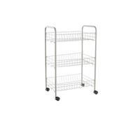 FRUTERO METAL PP 40X26X62 3 CESTAS VERDE MENTA