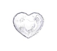 Frutero moderno con forma de corazón, centro de mesa, decoración del hogar, vidrio liso, 1 pieza