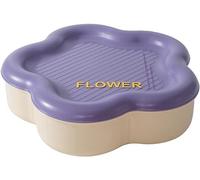 frutero, Plato for aperitivos y dulces con 6 rejillas, forma de flor tapa, tienda nueces, semillas girasol, plato for frutos secos, bandeja almacenamiento alimentos, artículos for el hogar(E)