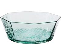 frutero, Tazones de vidrio Patrón martillo Color Plato fruta Tazón Cubiertos creativos Ensaladera irregular geométrica for mezclar dulces (Color: Verde lago, Diámetro:(Lake Green)