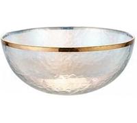 frutero, Tazones de vidrio Tazón Ensaladera iris lujo Fruta Arroz Sopa for servir Vajilla Cristalería cocina Almacenamiento alimentos dulces (Tamaño: Grande) (M)(L)