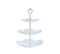 Fruteros de Cocina, Cesta de 3 Niveles, frutero de cerámica, Platos de Fruta, Bandeja para Tartas, Aperitivos, Soporte metálico para Tartas, Estante para Guardar Verduras y postres.