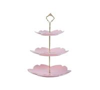 Fruteros de Cocina, Cesta de 3 Niveles, frutero de cerámica, Platos de Fruta, Bandeja para Tartas, Aperitivos, Soporte metálico para Tartas, Estante para Guardar Verduras y postres.