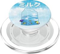 Frutiger Aero Aesthetic Tech Kawaii Leche Subacuática Peces PopSockets PopGrip para MagSafe