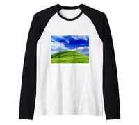 Frutiger Aero Meadow Aesthetic y2k 2000s Ironic Nostalgic Camiseta Manga Raglan