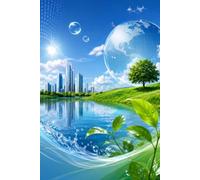 Frutiger Aero Notebook: Aesthetic Y2K Nostalgia Lined Journal | Blue Sky, Water Droplets & Glossy Bubble Cover | 6x9, 110 Pages