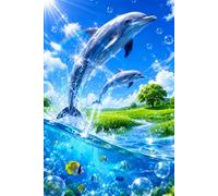 Frutiger Aero Notebook: Y2K Aesthetic Lined Journal | Dolphins, Blue Sky, Water & Tropical Fish Nature Cover | 2000s Nostalgia Diary | 6x9, 110 Pages