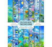 Frutiger Aero Tech-Core Scrapbook Paper Collection: 84 Double-Sided Pages · 8.5 x 11 Inch Scrapbook Paper Pad with Glossy Bubbles, Ocean, Sky, Retro Digital & Early 2000s Aesthetic Patterns