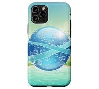 Frutiger Aero y2k Aesthetic Palm Trees Cyber Beach World Carcasa para iPhone 11 Pro