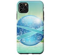 Frutiger Aero y2k Aesthetic Palm Trees Cyber Beach World Carcasa para iPhone 11 Pro MAX