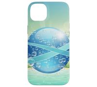 Frutiger Aero y2k Aesthetic Palm Trees Cyber Beach World Carcasa para iPhone 14 Plus