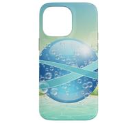 Frutiger Aero y2k Aesthetic Palm Trees Cyber Beach World Carcasa para iPhone 14 Pro MAX