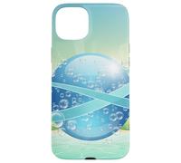Frutiger Aero y2k Aesthetic Palm Trees Cyber Beach World Carcasa para iPhone 15 Plus