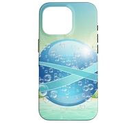 Frutiger Aero y2k Aesthetic Palm Trees Cyber Beach World Carcasa para iPhone 16 Pro
