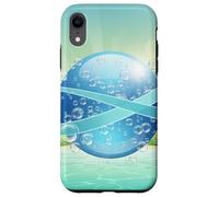 Frutiger Aero y2k Aesthetic Palm Trees Cyber Beach World Carcasa para iPhone XR