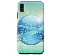 Frutiger Aero y2k Aesthetic Palm Trees Cyber Beach World Carcasa para iPhone XS MAX