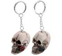 FRUTITOSCOM Llavero Calavera con Rosa